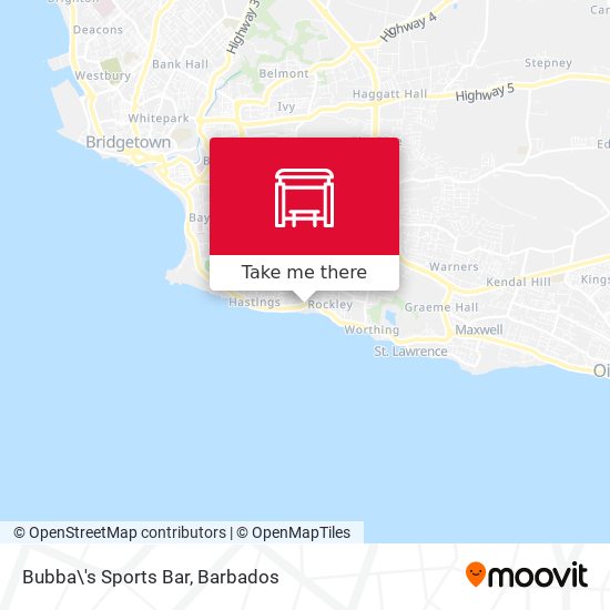 Bubba\'s Sports Bar map