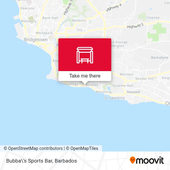 Bubba\'s Sports Bar map