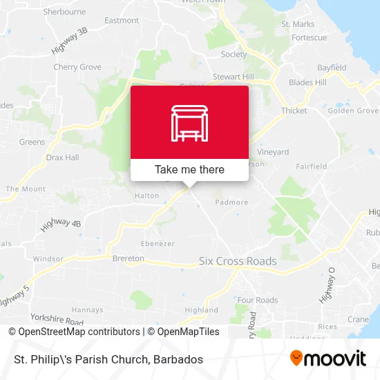 St. Philip\'s Parish Church map
