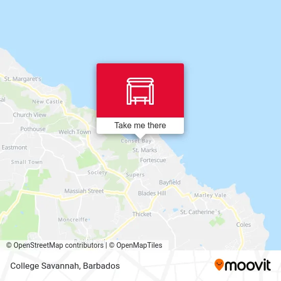 College Savannah map