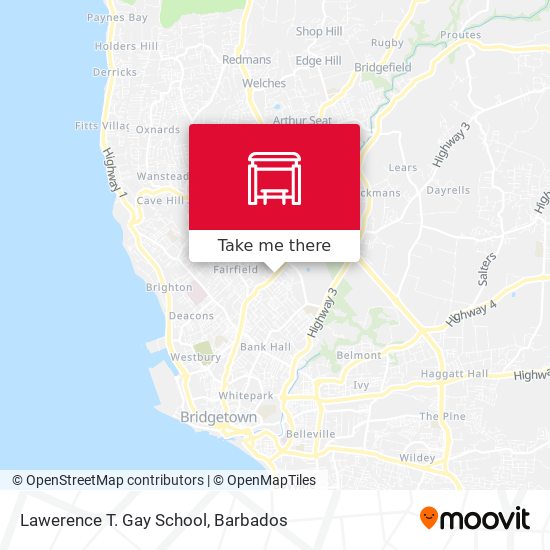 Lawerence T. Gay School map