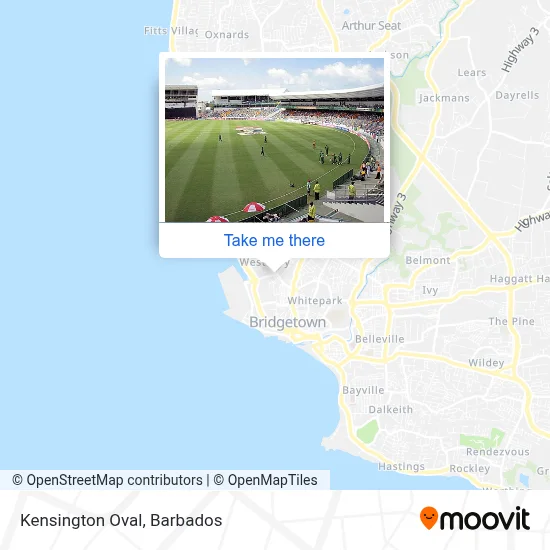 Kensington Oval map