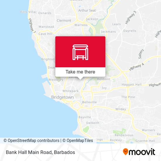 Bank Hall Main Road map
