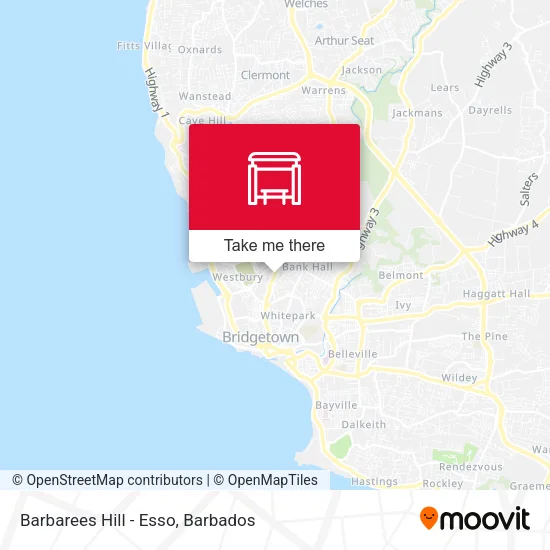 Barbarees Hill - Esso map