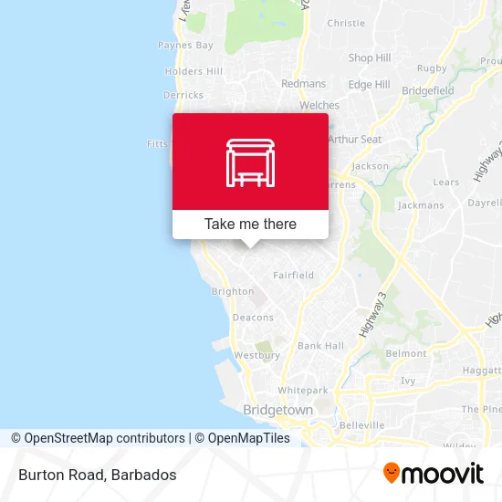Burton Road map