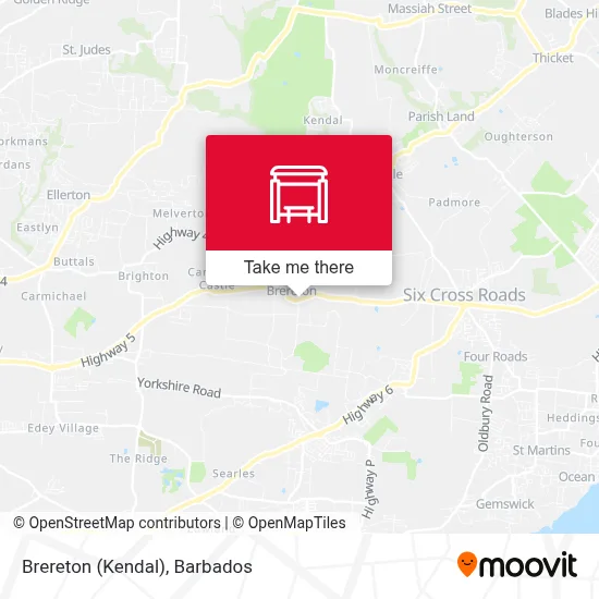 Brereton (Kendal) map