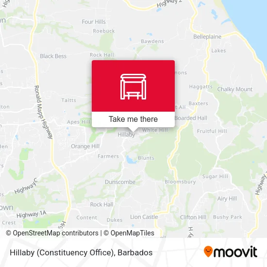 Hillaby (Constituency Office) map