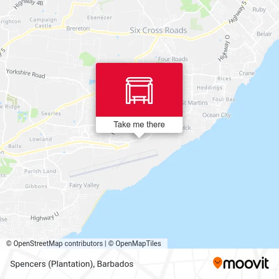 Spencers (Plantation) map