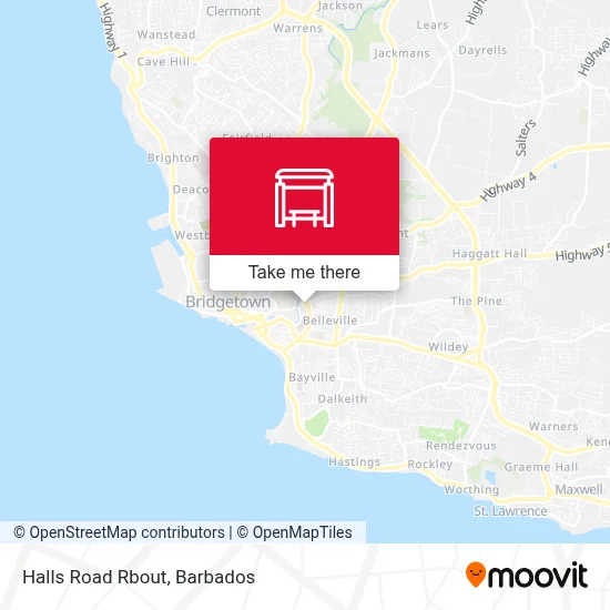 Halls Road Rbout map