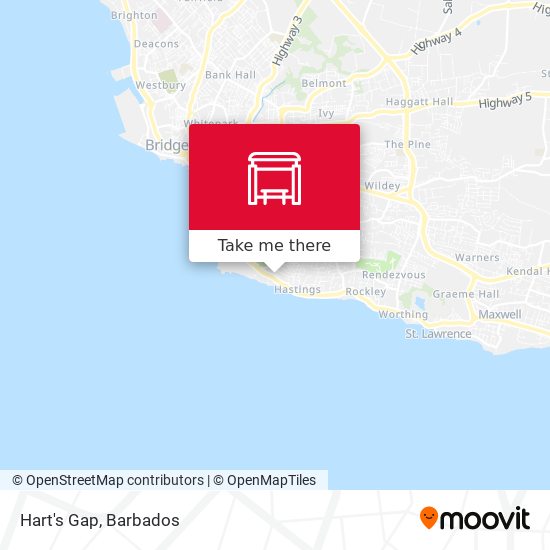 Hart's Gap map
