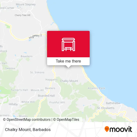 Chalky Mount map
