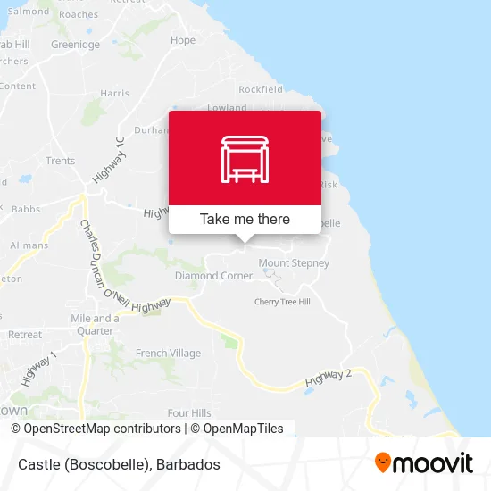 Castle (Boscobelle) map