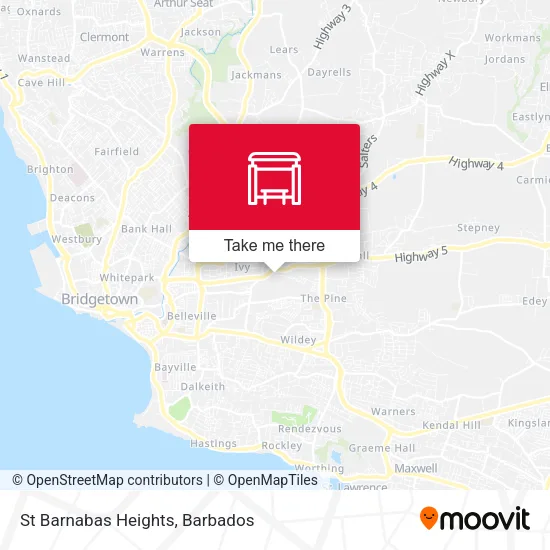 St Barnabas Heights map