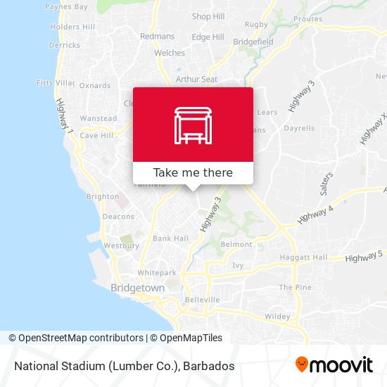 National Stadium (Lumber Co.) map