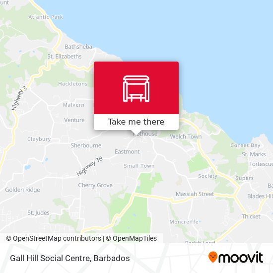 Gall Hill Social Centre map