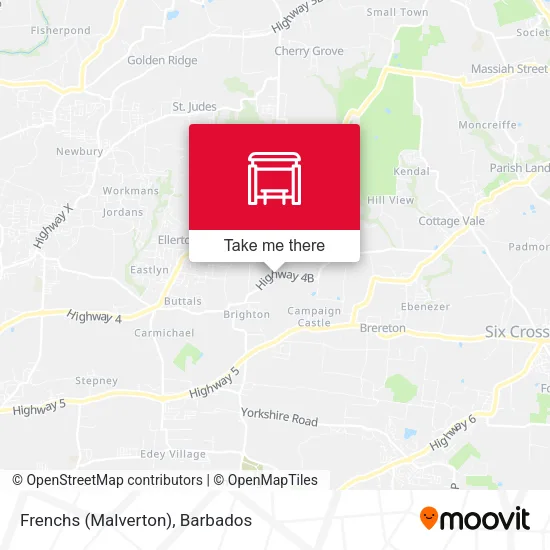 Frenchs (Malverton) map
