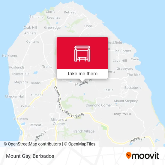 Mount Gay map