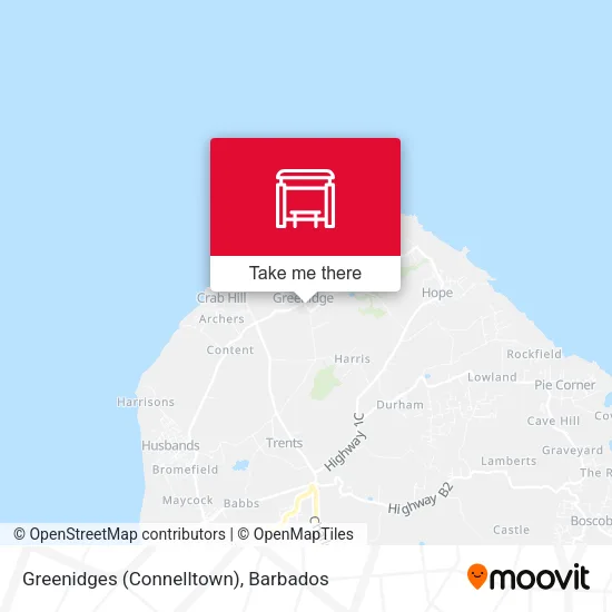 Greenidges (Connelltown) map
