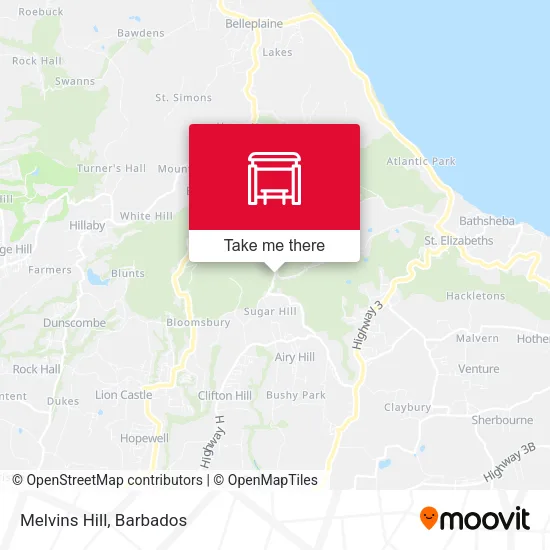Melvins Hill map