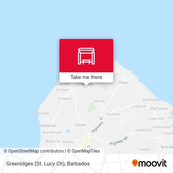 Greenidges (St. Lucy Ch) map