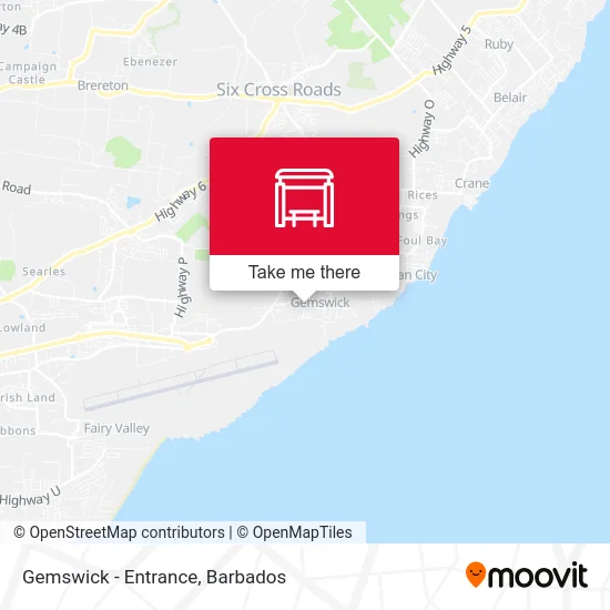 Gemswick - Entrance map
