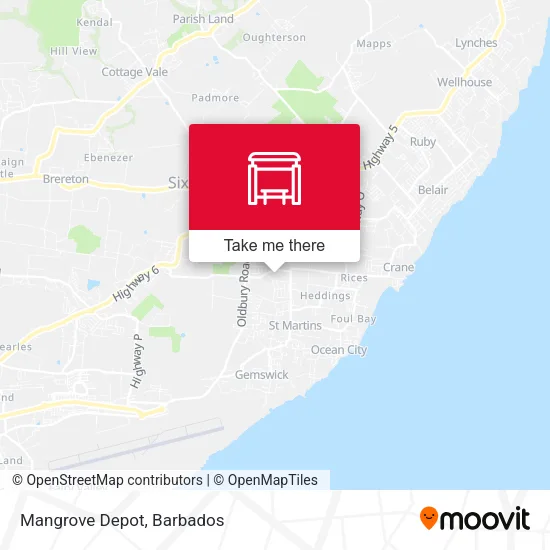 Mangrove Depot map