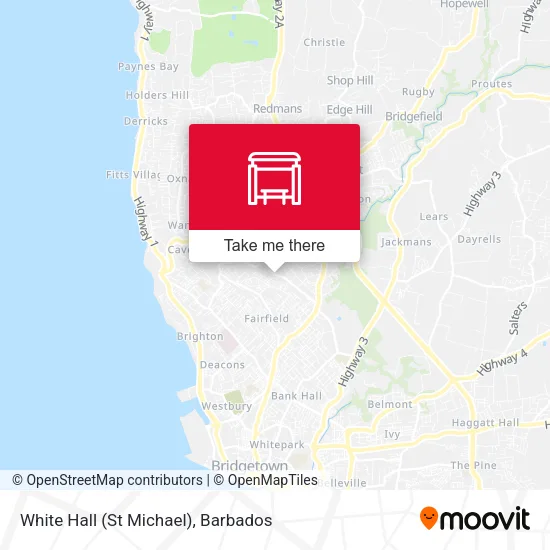 White Hall (St Michael) map
