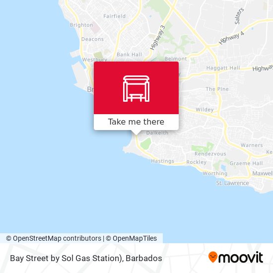 Bay Street by Sol Gas Station) map