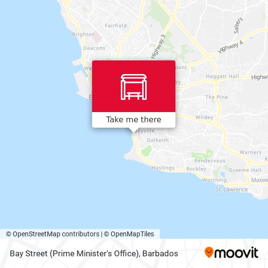 Bay Street (Prime Minister's Office) map
