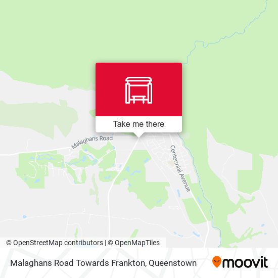 Malaghans Road Towards Frankton map