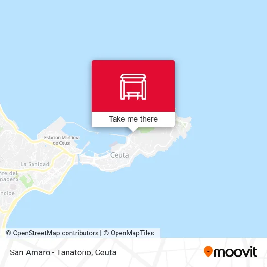 San Amaro - Tanatorio map