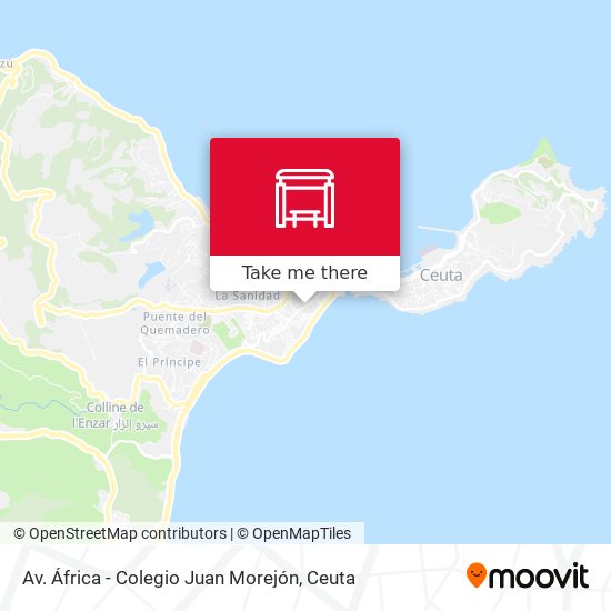Av. África - Colegio Juan Morejón map