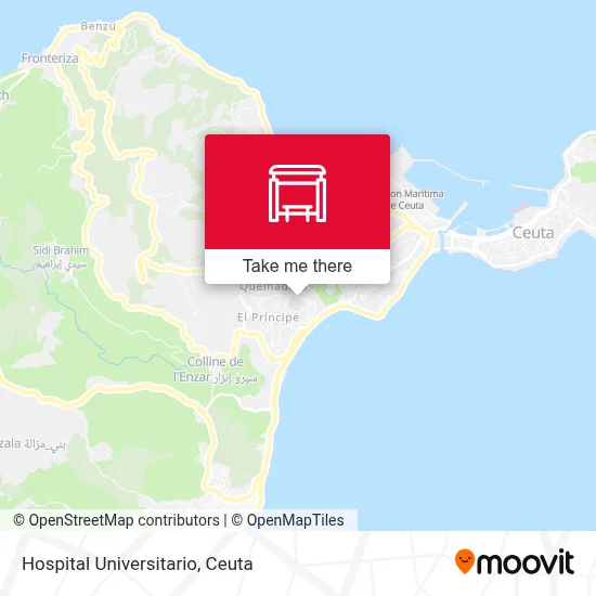 Hospital Universitario map