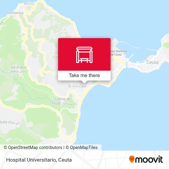 Hospital Universitario map