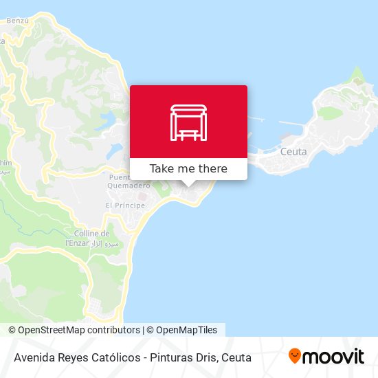 Avenida Reyes Católicos - Pinturas Dris map