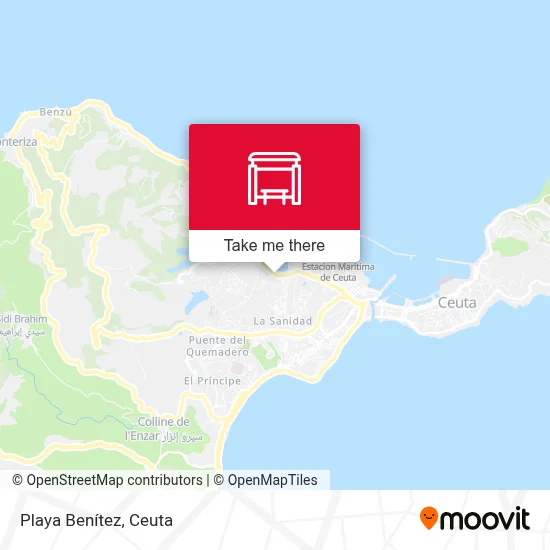 Playa Benítez map