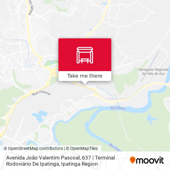 Avenida João Valentim Pascoal, 637 | Terminal Rodoviário De Ipatinga map