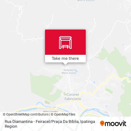 Rua Diamantina - Feiracel / Praça Da Bíblia map