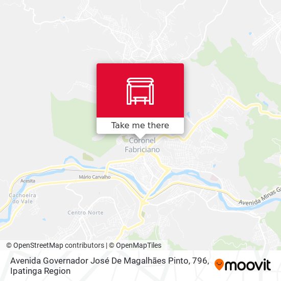 Mapa Avenida Governador José De Magalhães Pinto, 796