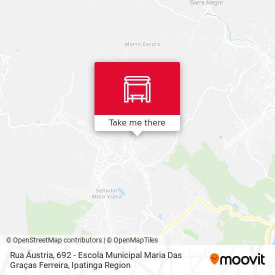 Mapa Rua Áustria, 692 - Escola Municipal Maria Das Graças Ferreira