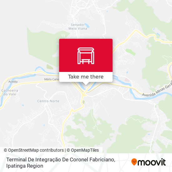 Mapa Terminal De Integração De Coronel Fabriciano