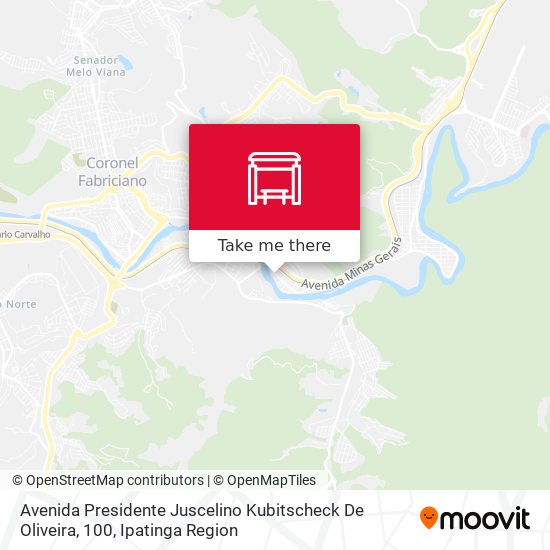 Avenida Presidente Juscelino Kubitscheck De Oliveira, 100 map