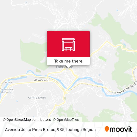 Mapa Avenida Julita Pires Bretas, 935