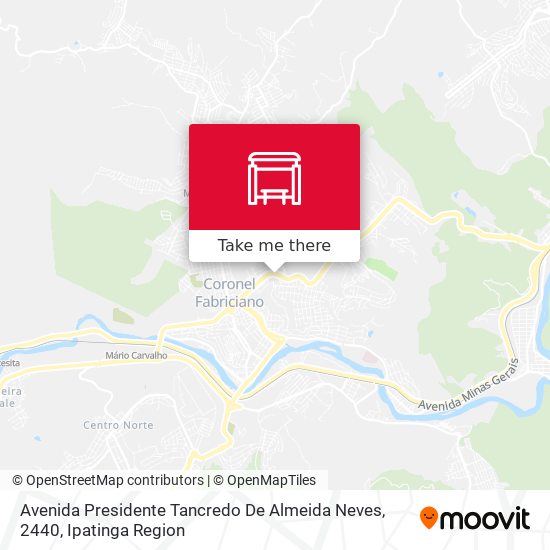 Mapa Avenida Presidente Tancredo De Almeida Neves, 2440