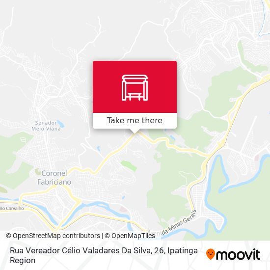 Mapa Rua Vereador Célio Valadares Da Silva, 26
