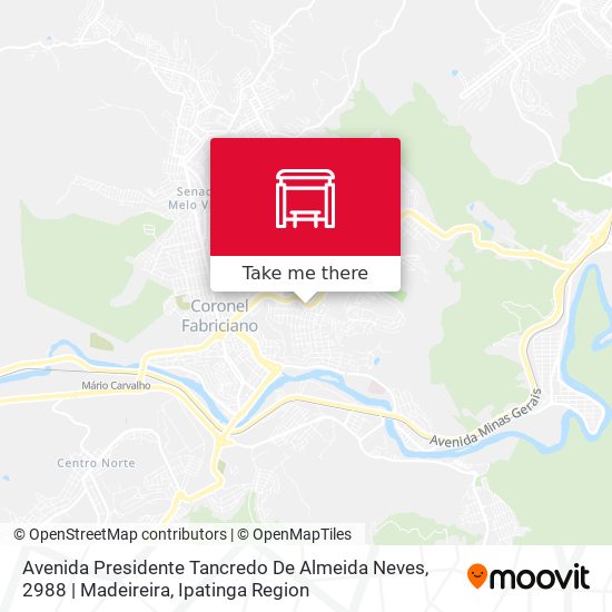 Mapa Avenida Presidente Tancredo De Almeida Neves, 2988 | Madeireira