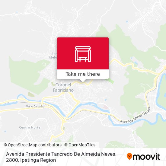 Mapa Avenida Presidente Tancredo De Almeida Neves, 2800