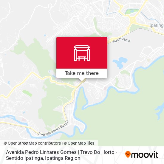 Avenida Pedro Linhares Gomes | Trevo Do Horto - Sentido Ipatinga map
