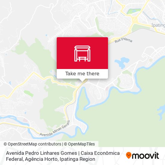 Mapa Avenida Pedro Linhares Gomes | Caixa Econômica Federal, Agência Horto