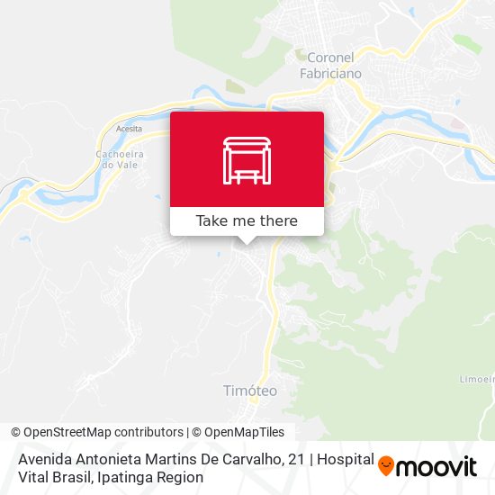 Avenida Antonieta Martins De Carvalho, 21 | Hospital Vital Brasil map